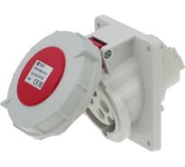 Встраиваемая наклонная розетка INPIN 32A/400V/3P+E/IP67, фланец 92x100 CA1506