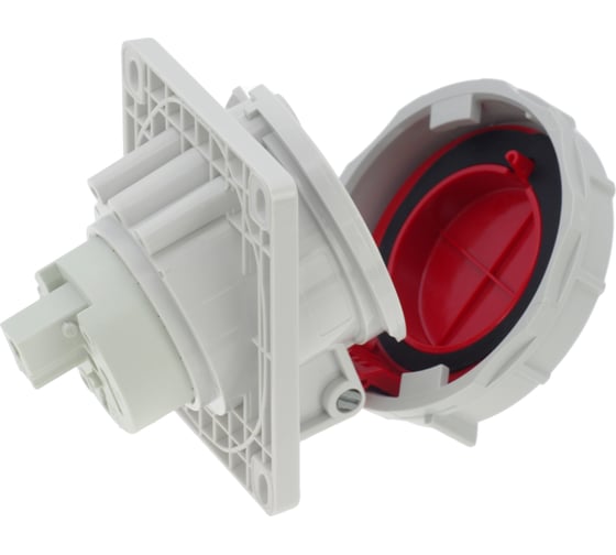 Встраиваемая наклонная розетка INPIN 32A/400V/3P+E/IP67, фланец 92x100 CA1506