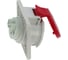 Встраиваемая наклонная розетка INPIN 16A/400V/3P+N+E/IP44, фланец 92x100 CA1473 2
