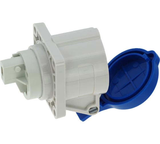 Встраиваемая розетка INPIN 16A/230V/1P+N+E/IP44, фланец 55x55 CA1629