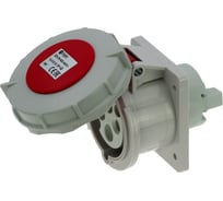 Встраиваемая прямая контейнерная розетка INPIN 32A/400V/3P+E/IP67/3h, CA2123