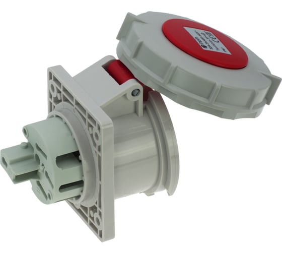 Встраиваемая прямая контейнерная розетка INPIN 32A/400V/3P+E/IP67/3h, CA2123