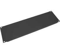 Заглушка (Фальш-Панель) Cabeus 19" 3U, цвет черный (RAL 9004) SH-J019-3U-BK