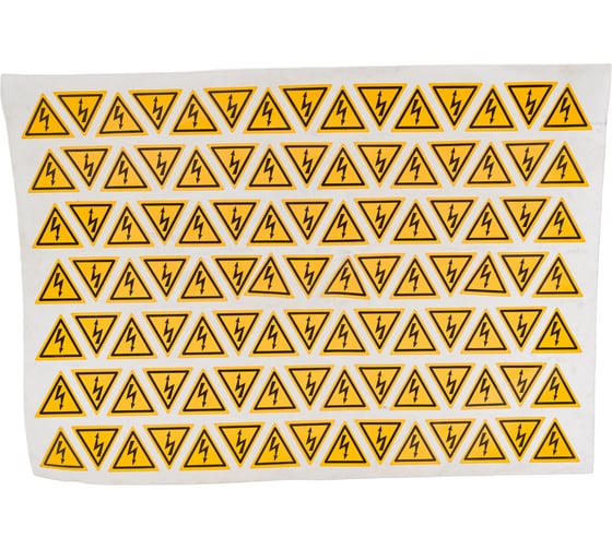 Знак "молния" 25мм EKF 100 шт 208494 an-1-02