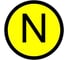 Наклейка EKF "N" 92970 100 шт. an-2-07 1