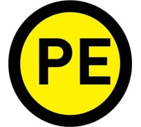 Наклейка "PE" 1шт d20мм EKF an-2-08 92971