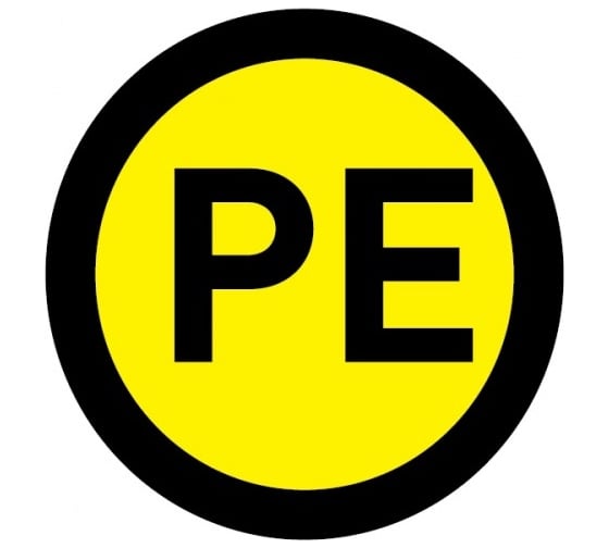Наклейка "PE" 1шт d20мм EKF an-2-08 92971