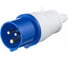 Переносная вилка ВП-102, 16 А, 2 P+E, 220 В, IP44 Dekraft 26001DEK 1