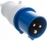 Переносная вилка ВП-102, 16 А, 2 P+E, 220 В, IP44 Dekraft 26001DEK 2