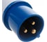 Переносная вилка ВП-102, 16 А, 2 P+E, 220 В, IP44 Dekraft 26001DEK 5
