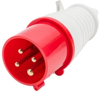 Переносная вилка 32А 3P+E 380В тип. роз. 024 IP44 DEKraft 26005DEK 161094