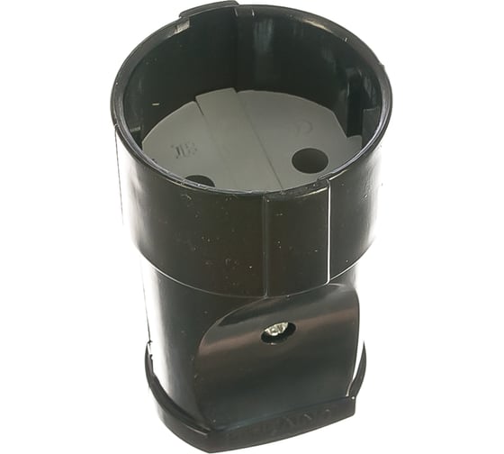 Штепсельное гнездо б/з, черное 10А 250В UNIVersal А0115