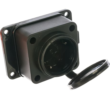 Настенная однофазная каучуковая розетка с заглушкой UNIVersal 602229