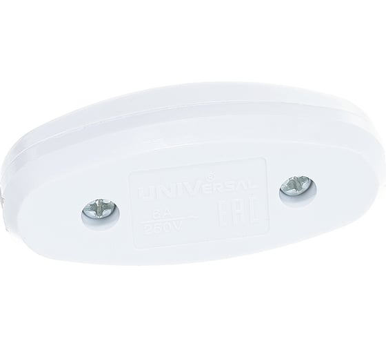 Переключатель бра белый 6А 250В UNIVersal А106