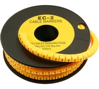 Маркер для кабеля Cabeus д.7.4мм, цифра 1 EC-2-1