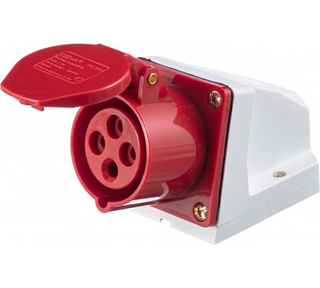 Розетка Dekraft РС-102, 16 A, 3 P+E, 380 B, IP44 26029DEK