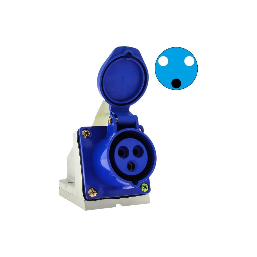 Розетка ОП 32A 2P+E 220B 123 IP44 DEKraft 26031DEK 161224 - выгодная ...