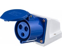 Розетка РС-102, 32 A, 2 P+E, 220 B, IP44 Dekraft 26031DEK