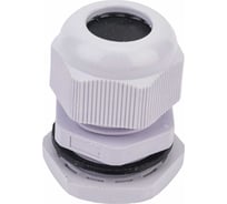 Сальник ГОФРОМАТИК pg 16 пластик (10-14мм) ip68 серый 2 шт zeta30916