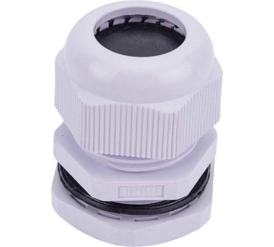 Сальник ГОФРОМАТИК pg 21 пластик (13-18мм) ip68 серый zeta30914