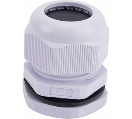 Сальник ГОФРОМАТИК pg 25 пластик (15-21мм) ip68 серый zeta30913