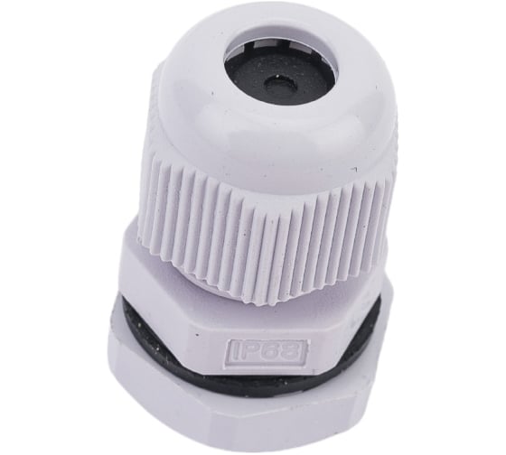 Сальник ГОФРОМАТИК pg 7 пластик (3-6,5мм) ip68 серый zeta30908