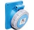 Станковая угловая розетка 2Р+E, 3х16А, 200-250V, IP67 T-Plast 31.21.309.0900 1