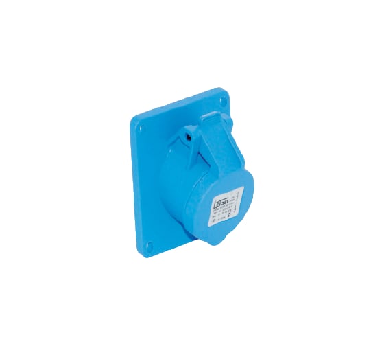 Станковая угловая розетка 2Р+E, 3х32А, 200-250V, IP44 T-Plast 31.24.309.0900 1