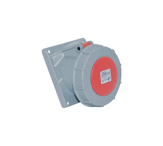 Станковая угловая розетка 3Р+Е +Pilot 125А, IP67 T-Plast 31.37.309.1600
