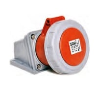 Настенная розетка 3P+N+E, 5х32А, 380-415V, IP67 T-Plast 31.08.307.1600
