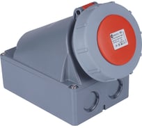 Розетка кабельная настенная угловая TP Electric 63А/400В/3P+N+E+P/IP67 (красный) 3134-307-1600