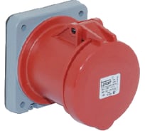 Станковая прямая розетка 3Р+Е+N+Pilot 63А, IP44 T-Plast 31.33.322.1600