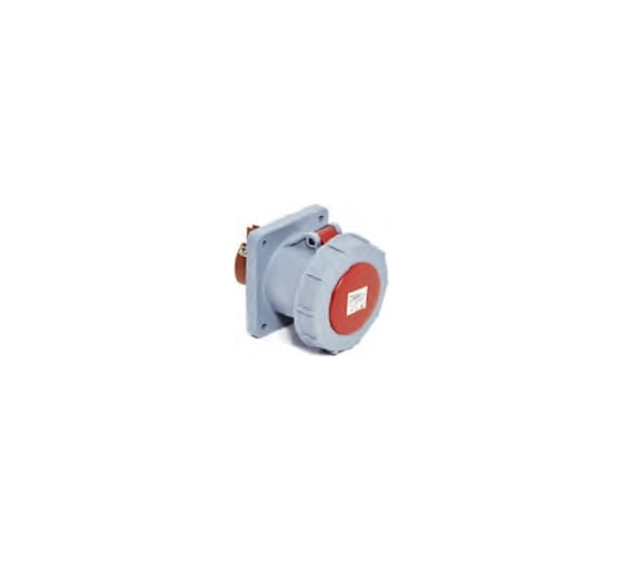 Станковая прямая розетка 3Р+Е+N+Pilot 125А, IP67 T-Plast 31.38.322.1600 1