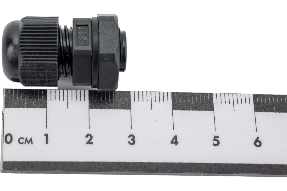 Сальник ГОФРОМАТИК mg 12 пластик (3-6,5 мм) ip68 черный zeta30925 ...