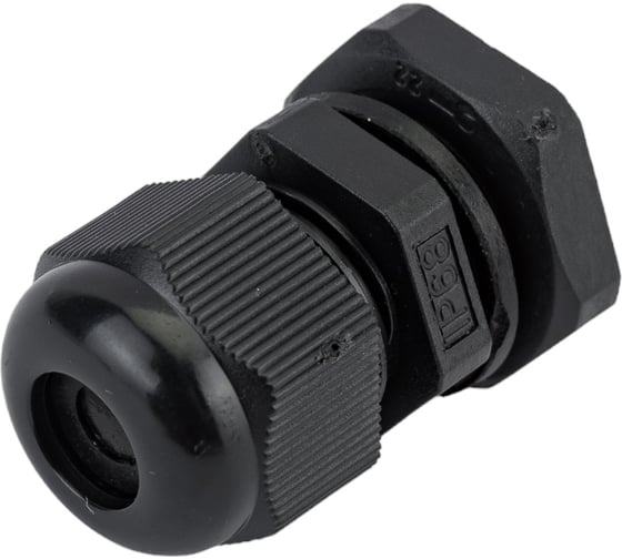 Сальник ГОФРОМАТИК mg 16 пластик (4-8мм) ip68 черный zeta30924