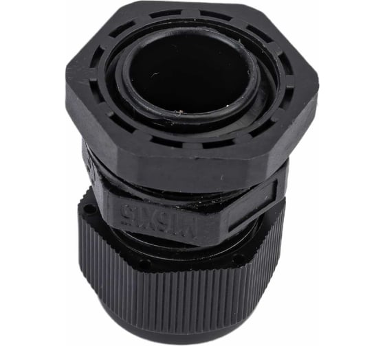 Сальник ГОФРОМАТИК mg 16 пластик (4-8мм) ip68 черный zeta30924