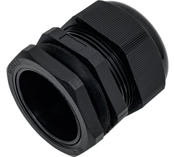 Сальник ГОФРОМАТИК mg 50 пластик (32-38мм) ip68 черный zeta30920