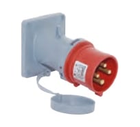 Станковая угловая вилка 3Р+Е 32A, 380-415V, IP44 T-Plast 31.26.318.1600