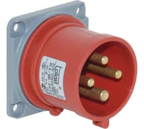 Станковая прямая вилка 3Р+Е 16A, 380-415V, IP44 T-Plast 31.22.319.1600