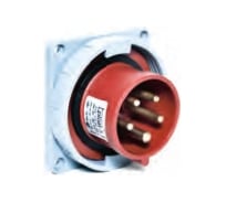 Станковая прямая вилка 3Р+Е+N 16A, 380-415V, IP67 T-Plast 31.06.320.1600