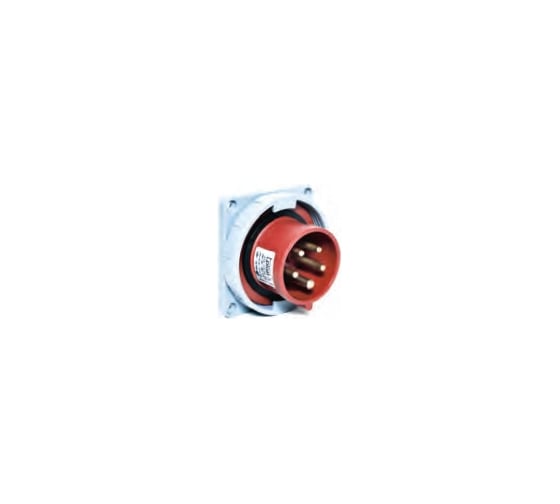 Станковая прямая вилка 3Р+Е+N 16A, 380-415V, IP67 T-Plast 31.06.320.1600