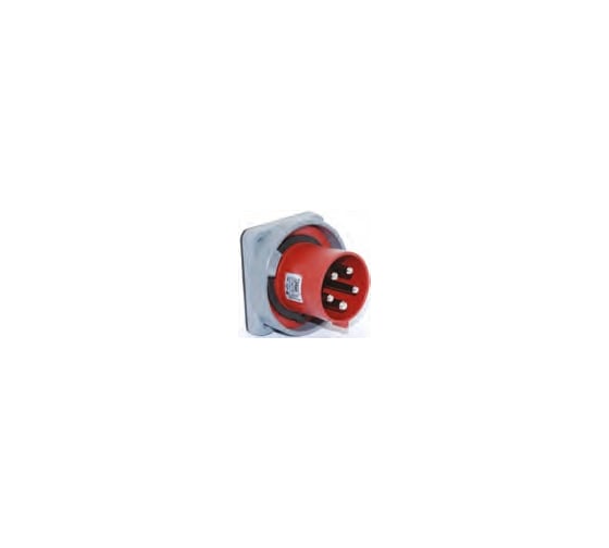 Станковая прямая вилка 3Р+Е+N+Pilot 125A, 380-415V, IP67 T-Plast 31.38.320.1600 1