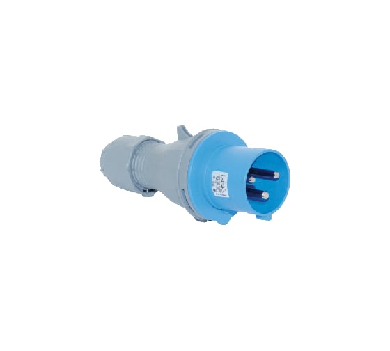 Переносная вилка 2P+E +Pilot 63A, 220-240V, IP44 T-Plast 31.28.301.0900 1