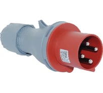 Переносная вилка 3P+E+Pilot, 4х63А, 380-415V, IP44 T-Plast 31.31.301.1600
