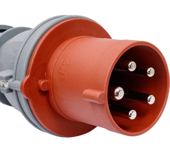 Переносная вилка TP Electric 3P+N+E+Pilot, 5x63А, 380-415V, IP44 3133-301-1600