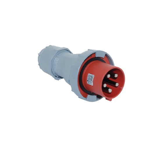 Переносная вилка TP Electric 3P+N+E+Pilot, 5x125А, 380-415V, IP67 3138-301-1600