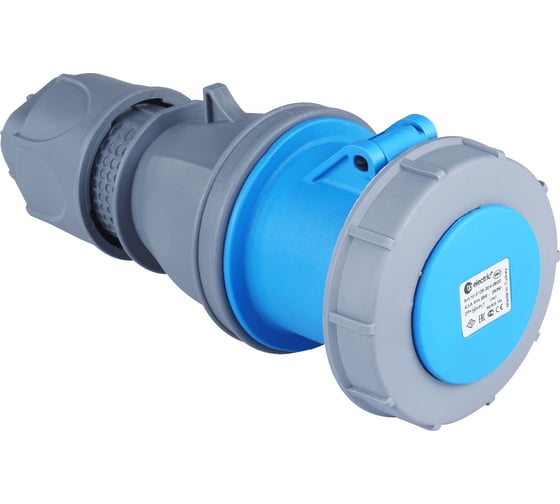 Розетка кабельная переносная TP Electric 63А/240В/2P+E+P/IP67 (синий) 3129-304-0900 1