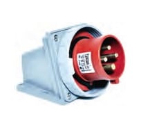 Настенная вилка 3Р+Е 16A, 380-415V, IP67 T-Plast 31.23.313.1600