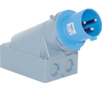 Настенная вилка 2Р+Е+Pilot 63A, 220-240V, IP44 T-Plast 31.28.312.0900