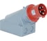 Настенная вилка 3P+N+E+Pilot, 5х63А, 380-415V, IP44 T-Plast 31.33.312.1600 1